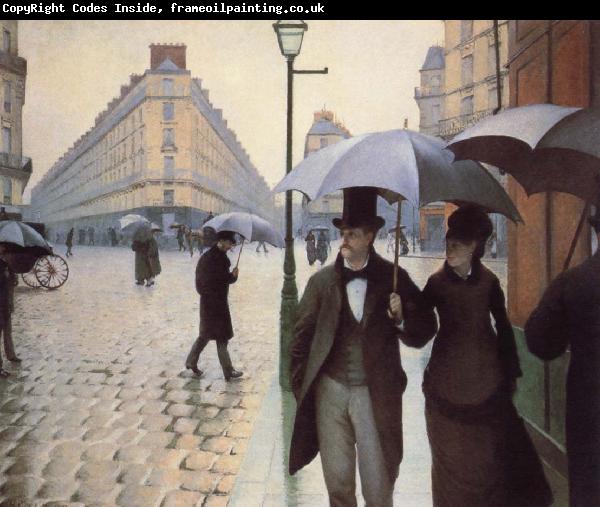 Gustave Caillebotte Paris,The Places de l-Europe on a Rainy Day